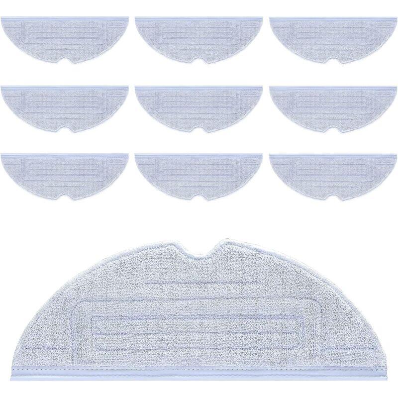 Ahlsen - Roborock S7 Wischmopp, 10 Stück Ersatzmopp für Roborock S7/S7 Plus/S7 MaxV/ S7 MaxV Plus/ S7 MaxV Ultra/S7 Pro Ultra Staubsauger, waschbare