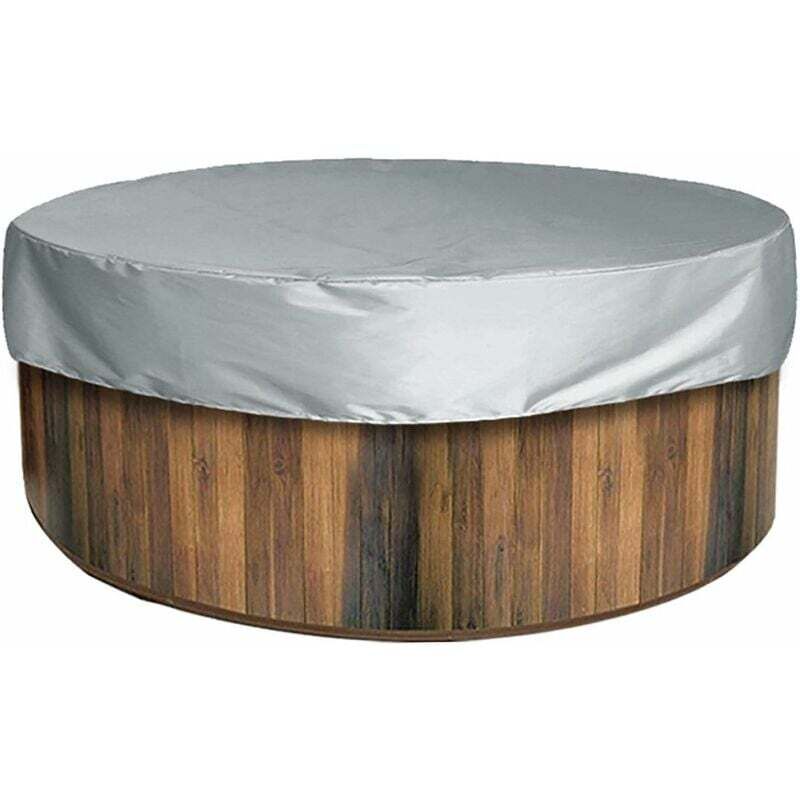 Runde Spa-Abdeckung, wasserdichte Spa-Abdeckung, UV-Schutz mit Kordelzug, Spa-Abdeckung/Plane, Badewannenabdeckung im Freien, Schwimmbadabdeckung