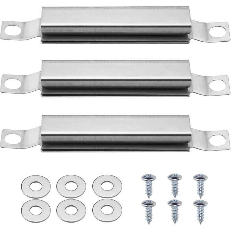 Set mit 3 Edelstahl-Ersatzbrennern – universell verstellbares Querrohr für Gasgrill - Ahlsen