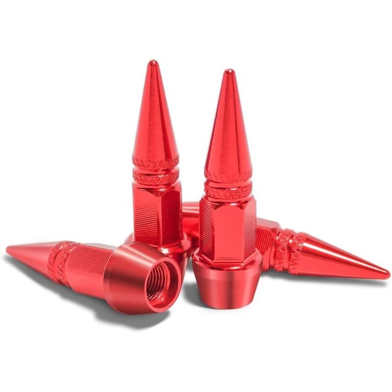 Ahlsen - Stück Aluminium-Ventilkappe, Fahrrad-Ventilkappen, Autoreifen-Ventilkappe, universelle Ventilabdeckung für Auto, suv, Fahrrad-LKW und