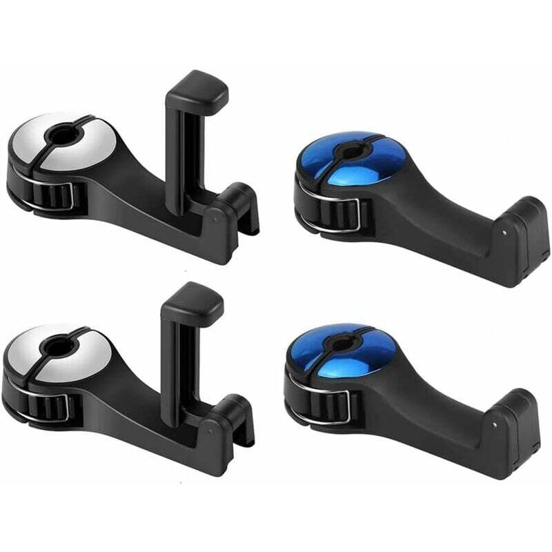 Ahlsen - Stück Autositz-Haken, Auto-Kopfstützen-Haken, Auto-Rücksitz-Haken, Auto-Halterungshaken, zum Aufhängen von Handtaschen, Wasserflaschen,