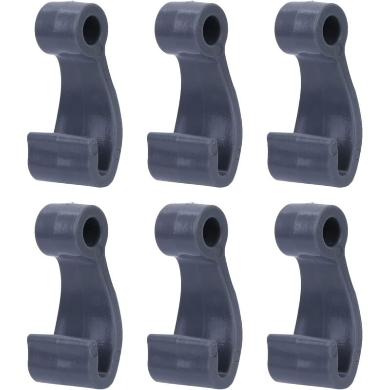 Ahlsen - Stück Seilhaken Kunststoff-Druckknopfverschluss J-förmige Haken für Schlauchboot-Floß-Angelabdeckung Marineboot Einfach zu verwendende