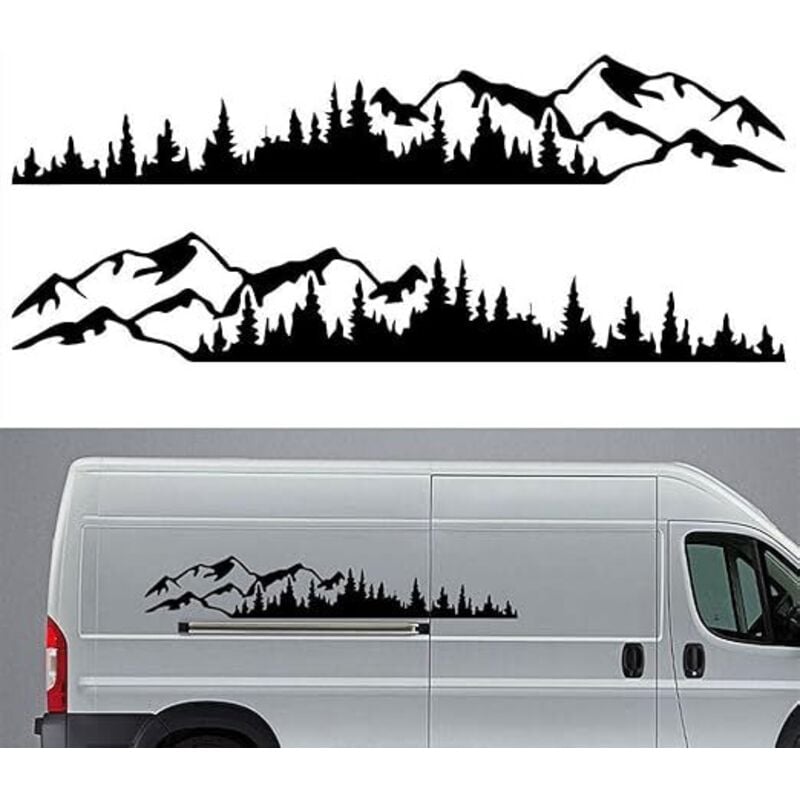 Stücke Auto Aufkleber Berg wald Vinyl Auto Aufkleber Lkw Fenster Autoscooter Tür Aufkleber Kajak Vinyl Dekorative Körper Aufkleber - Ahlsen
