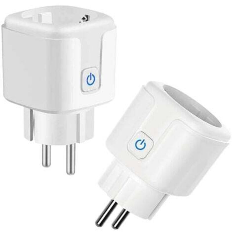 AIPER 16A WLAN Smart Plug, 3680W Smart Steckdose mit Fernbedienung und Sprachsteuerung, Alexa Smart Plug misst den Energieverbrauch, 2.4G WiFi