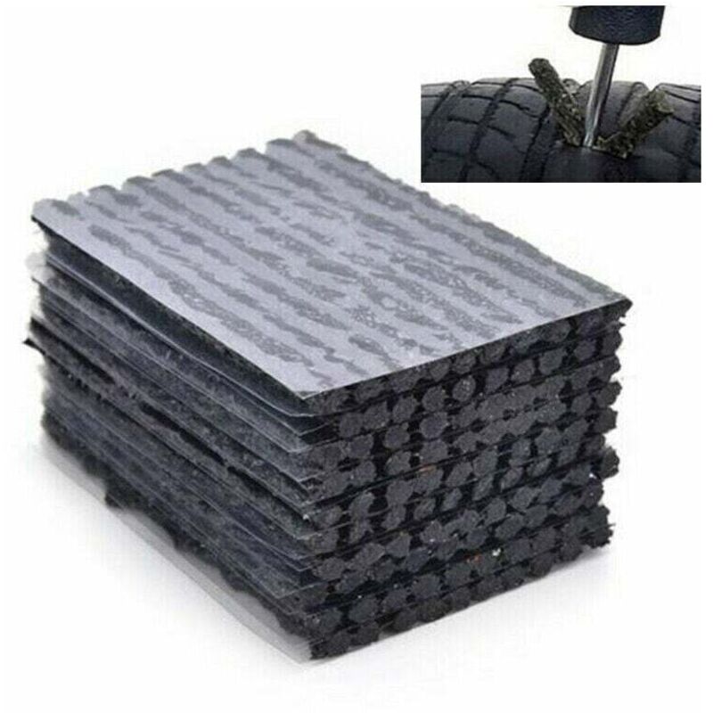 50-teiliges Reifenpannen-Reparaturset, Reparaturset für Gummireifen für die Notfallreparatur von schlauchlosen Reifen, Reparaturset für Autoreifen,