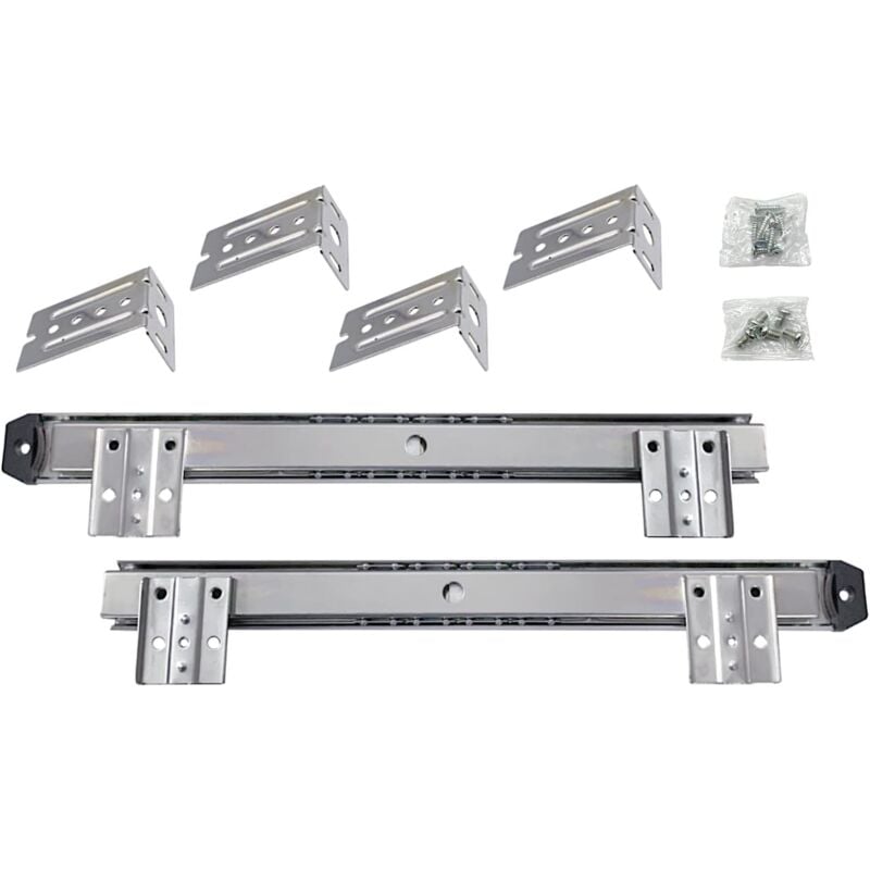 Ymyny 3 Paar Computer-Tastaturführung, Computerablage, Schrankschublade, Schreibtischschublade, Tastaturauszug, Schrankschubladen, Computer,