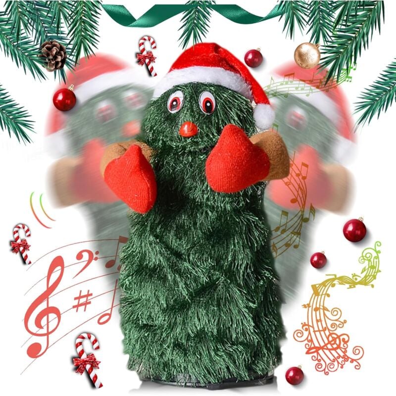 YMYNY Tanzender Weihnachtsbaum: Elektrischer singender Weihnachtsbaum, tanzender Weihnachtsbaum für Kinder, Weihnachtsdekoration