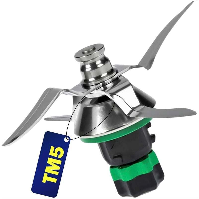 Thermomix TM5 Messer-Set bestehend aus Messer und Dichtung - für Vorwerk Thermomix TM5 Küchenmaschine - Küchen- und Kochzubehör - Aiperq