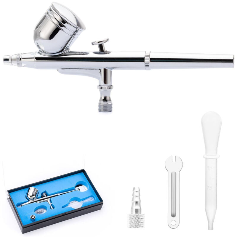 Airbrush-Set mit 0,3-mm-Düse. Ideal zum Dekorieren von Torten, Tätowieren, Nageldesign und Modellbau.