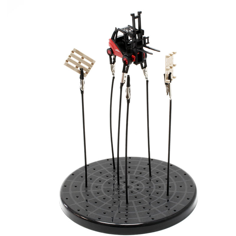 Wiltec - Airbrush Werkstückhalter mit 6-fach Halterung für Modellbau, flexibler Lackierständer, Halterung für Airbrushen, für Absauganlage