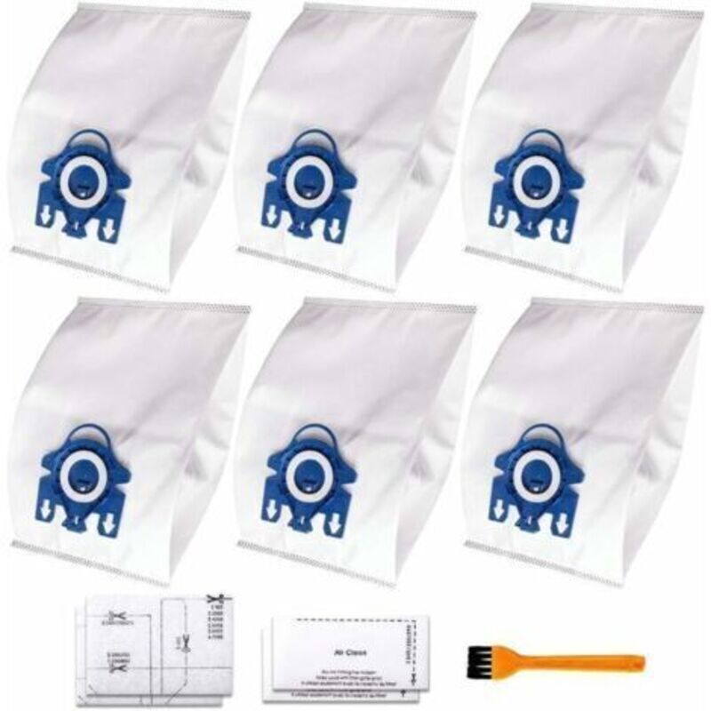 AirClean 3D Effizienz-Ersatzstaubsaugerbeutel für Miele Typ GN, kompatibel mit Miele S2, S5, S8, Classic C1, Complete C2 und Complete C3 Serie (10