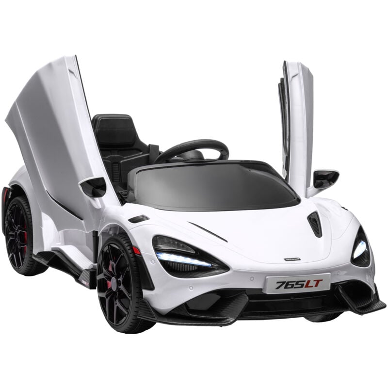 Aiyaplay - Kinder Elektroauto 12 v McLaren 765LT Kinderauto mit 2,4G Fernbedienung, MP3 Musik, Elektrofahrzeug mit Hupe, Lichten, Flügeltüren,
