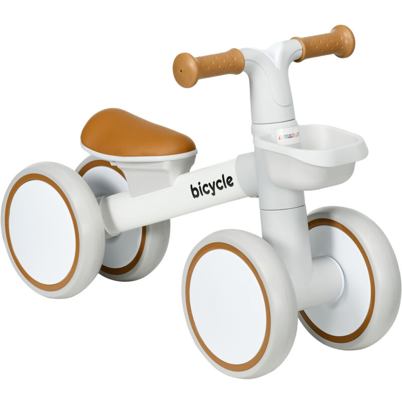 Aiyaplay - Kinder Laufrad ab 1 Jahre Baby bis 20 kg Lauflernrad mit TPU-Rädern Korb Verstellbarer Sitz Sattel Kinderlaufrad Balance Bike Geschenke