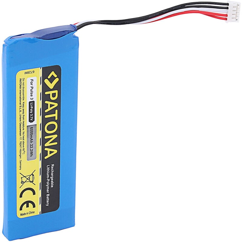 Patona - Akku f. jbl Pulse 3 jbl 2017DJ1714 jbl APJBLPUESE3 jbl P5542100-P