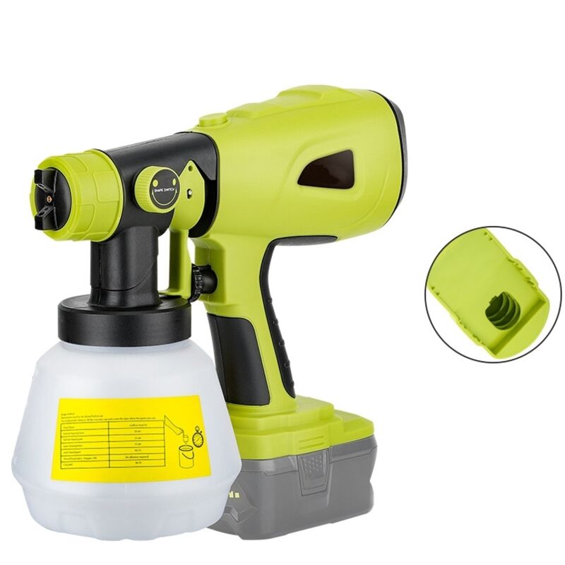 Odipie - Akku-Farbspritzgerät für Ryobi 20V Akku, Akku-Elektrowerkzeug HVLP-Spritzpistole