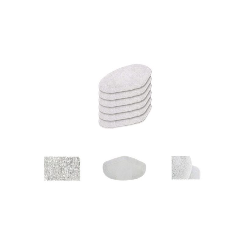 Akku-Wischmopp 6 pcs Remplacement pour Polti Vaporetto Brosse Vaporforce