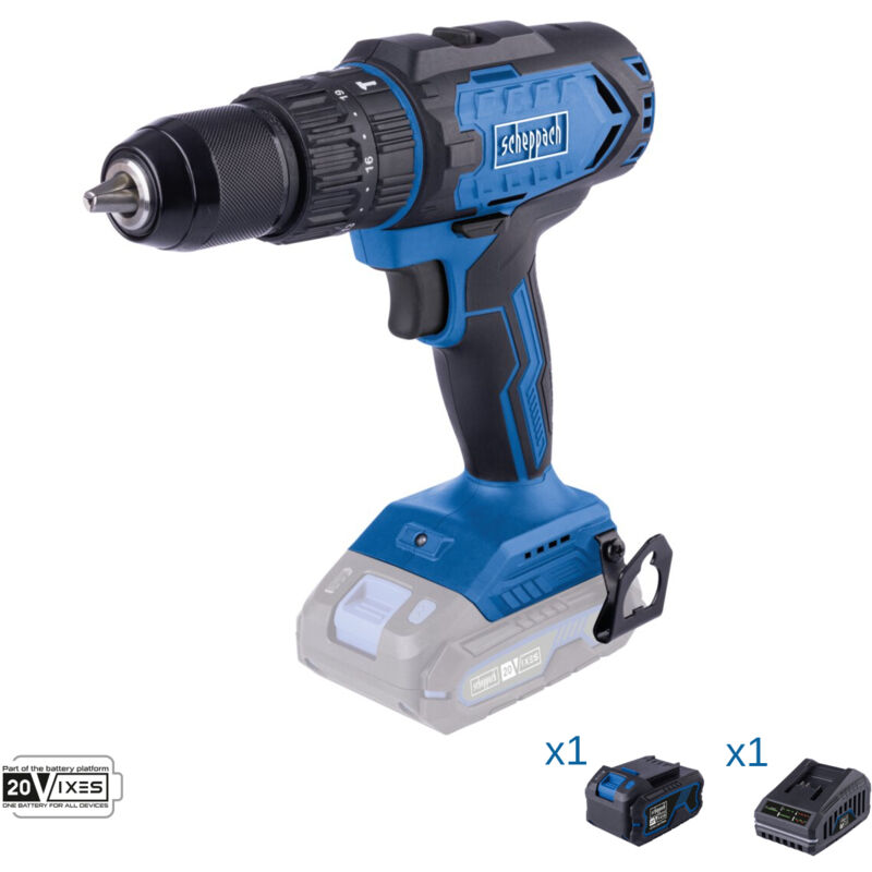 Akkuschrauber 20V Akku 4.0Ah und Ladegerat ixes Scheppach c-cd45-x