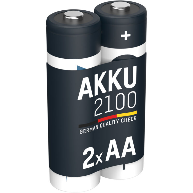 Ansmann - Akku aa Mignon 2100mAh 1,2V - aufladbare aa Batterien maxE, 2 Stück