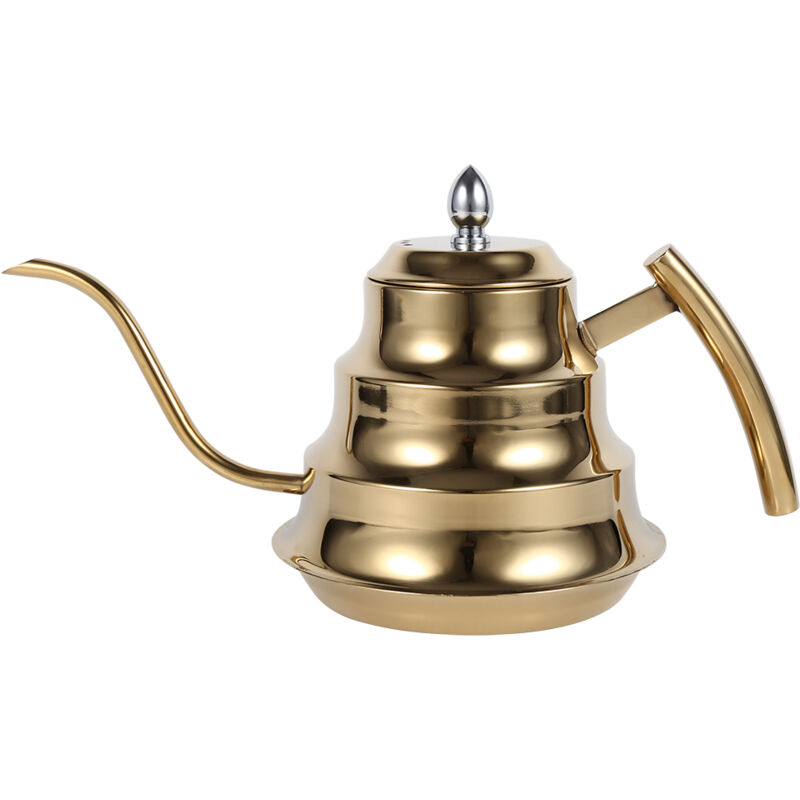 AKLOSIPY Edelstahl-Teekessel mit Schwanenhals, Kaffee- und Tee-Ei – Standarddesign, 0,2 l Fassungsvermögen – Kompatibel mit Kaffee- und Teekannen –