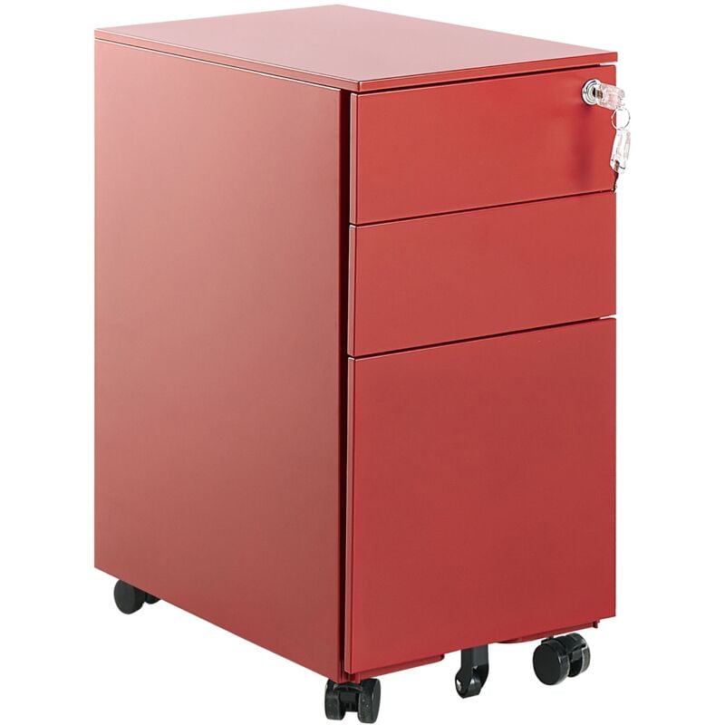 Büroschrank BOLSENA II Metall Rot