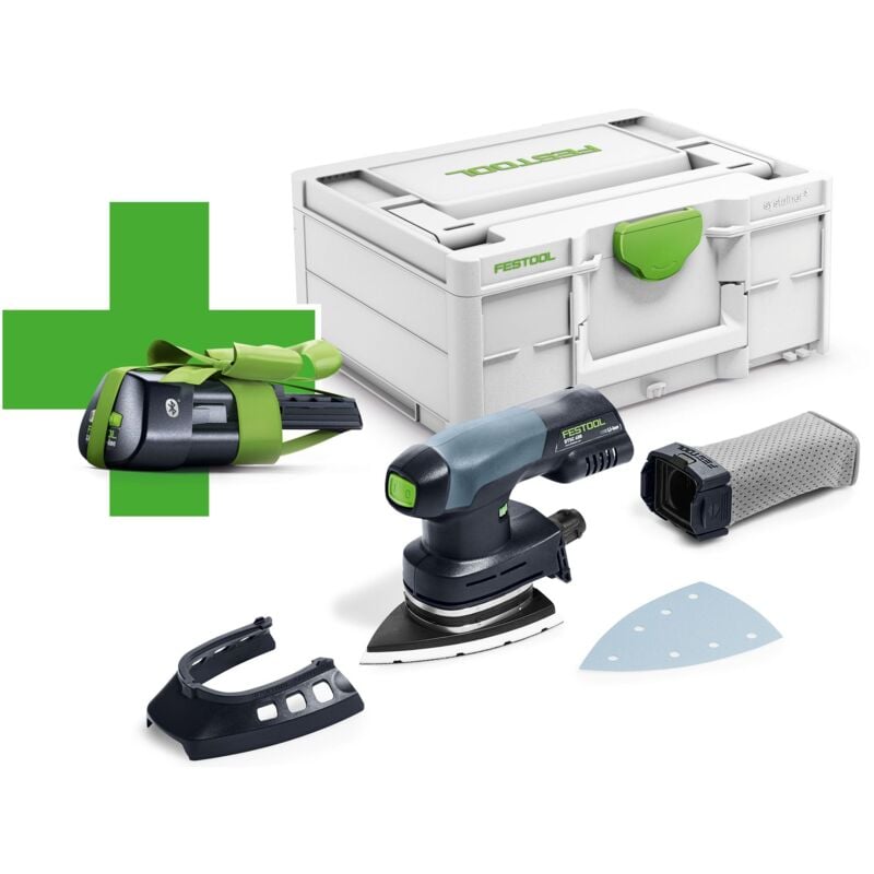 Festool - Akku-Deltaschleifer dtsc 400-Basic-ERGO mit 1x 3,1 Ah Akku im Systainer