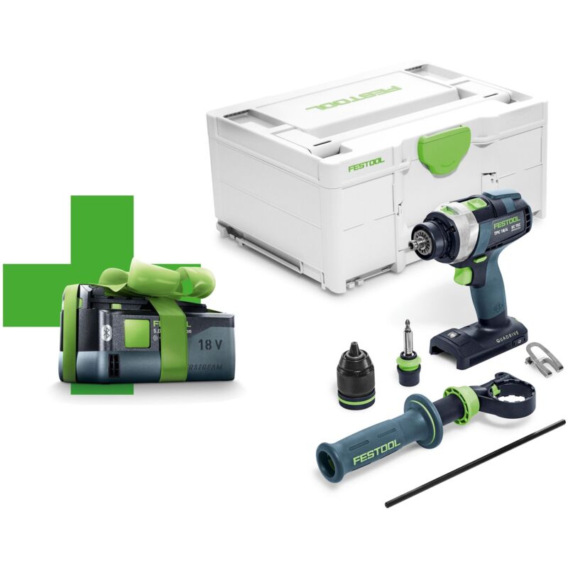 Akku-Schlagbohrschrauber TPC18/4 I-Basic + bp 18 Li 5,0 asi 577053 - Festool