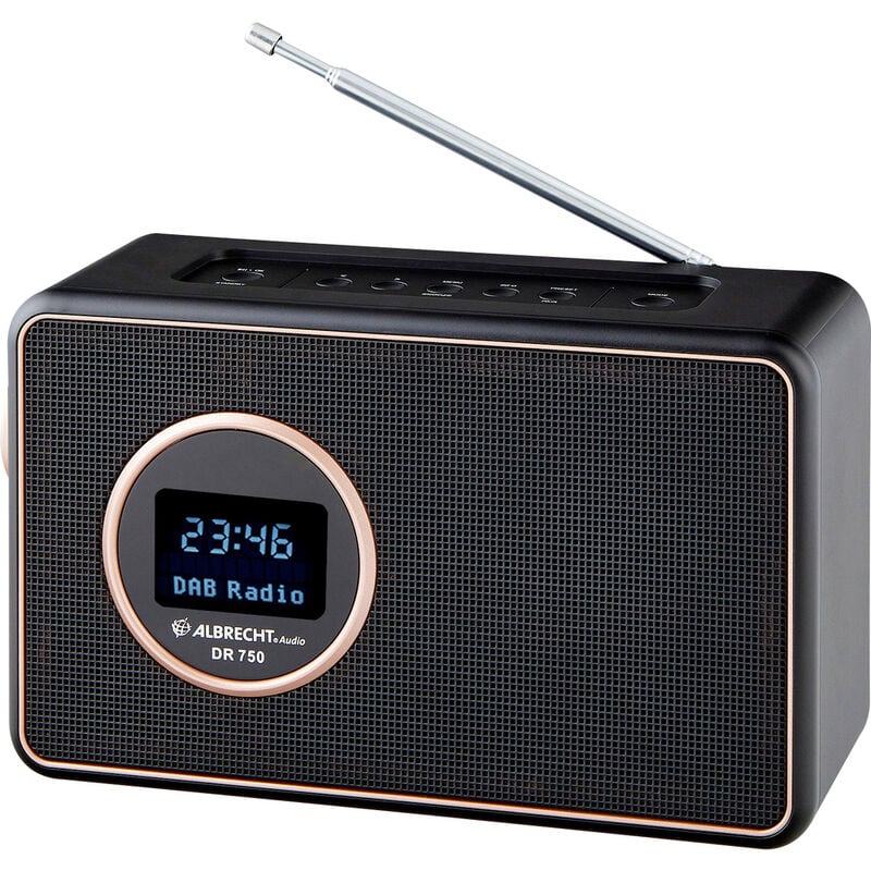 Dr 750 Tischradio dab+, dab, ukw Schwarz - Albrecht