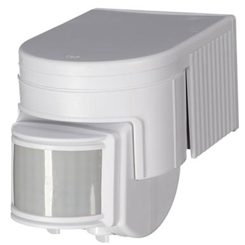 Outdoor Bewegungsmelder in weiß, 12m/180° - Timer, max. 1200 w