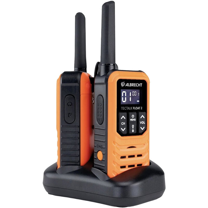 Tectalk Float 2er Koffer 29664 PMR-Funkgerät 2er Set - Albrecht