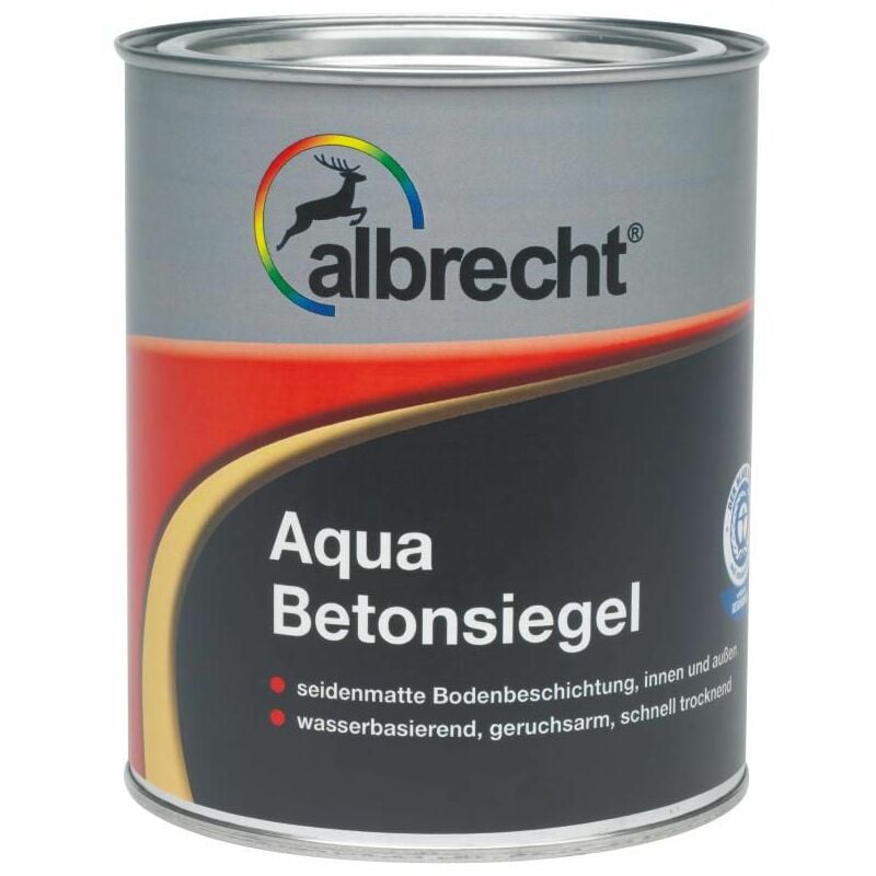 Aqua Betonsiegel 2,5 l grau seidenmatt ral 7032 Bodenbeschichtung - Albrecht