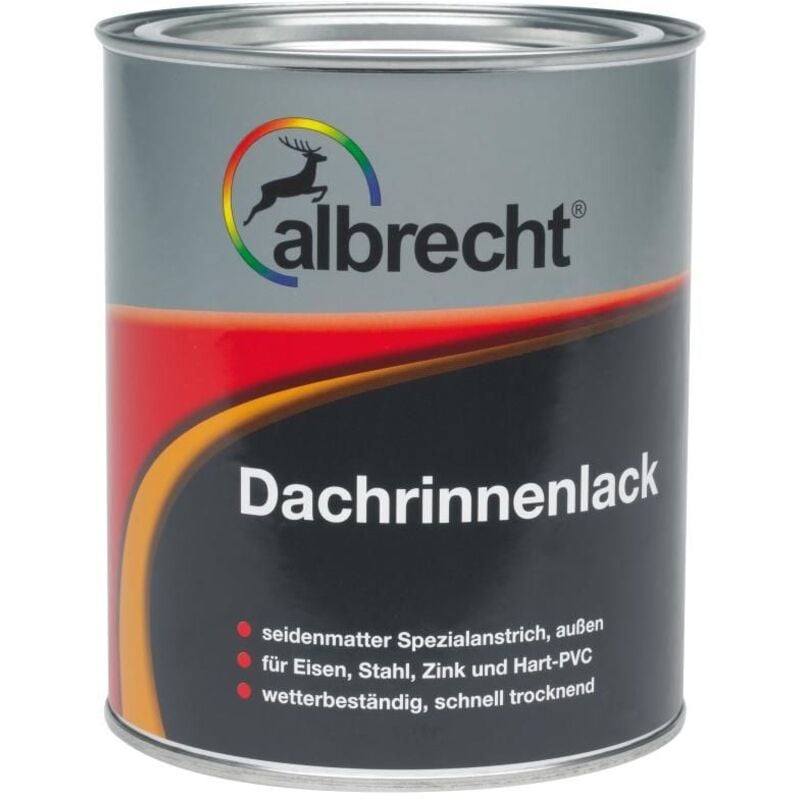 Albrecht - Dachrinnenlack 750 ml kupfer seidenmatt Speziallack Rinnenfarbe Außen