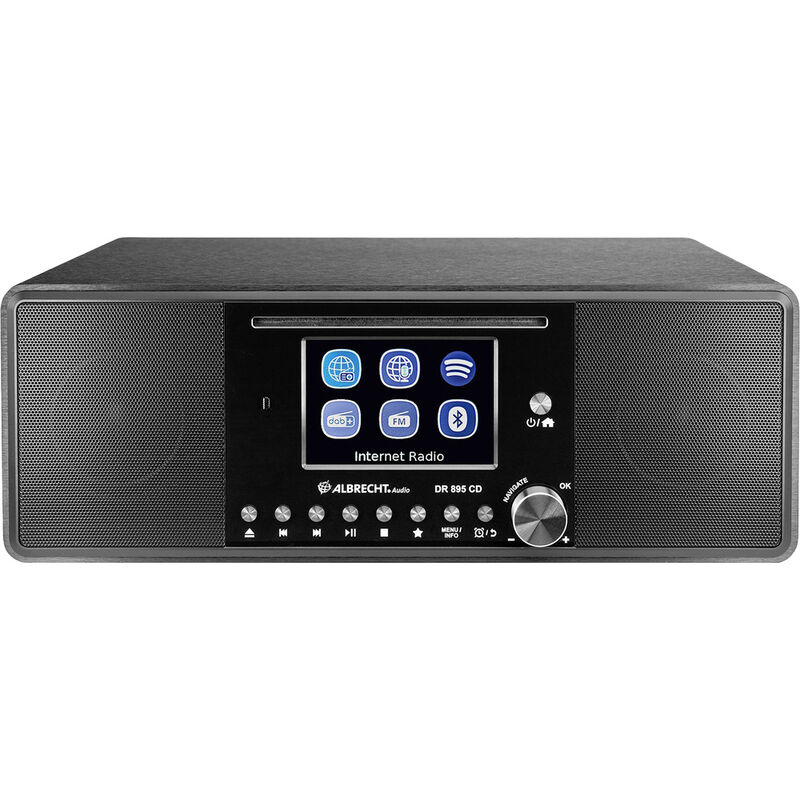 Dr 895 Internet Tischradio Internet, dab+, ukw cd, usb, wlan, Internetradio Schwarz - Albrecht