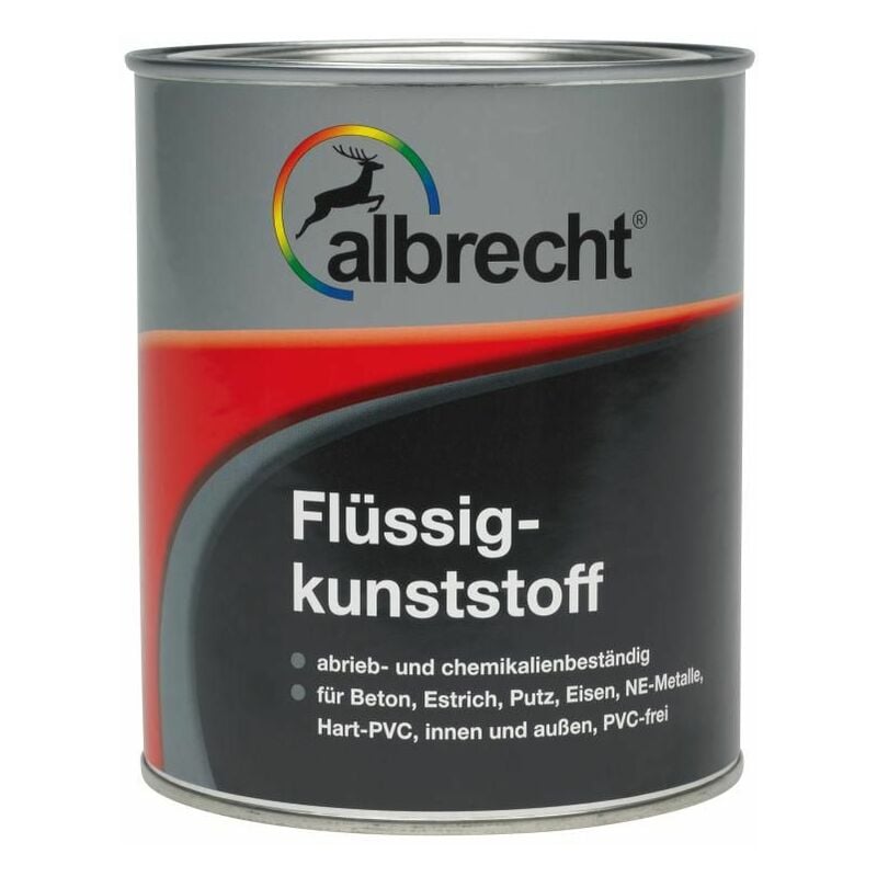 Albrecht Flüssigkunststoff 750 ml kieselgrau RAL 7032 Kunststofflack Innen Außen