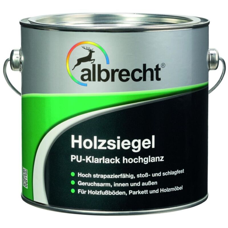 Holzsiegel pu 2,5 l farblos glänzend Holzversiegelung Holzschutz - Albrecht