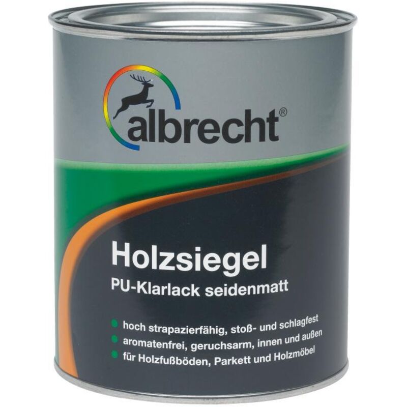 Holzsiegel pu 750 ml farblos seidenmatt Holzversiegelung Holzschutz - Albrecht