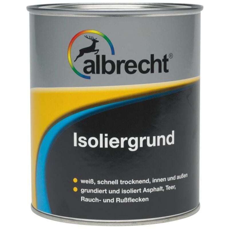 Albrecht - Isoliergrund 750 ml weiß matt Grundierung Sperrgrund Innen Außen
