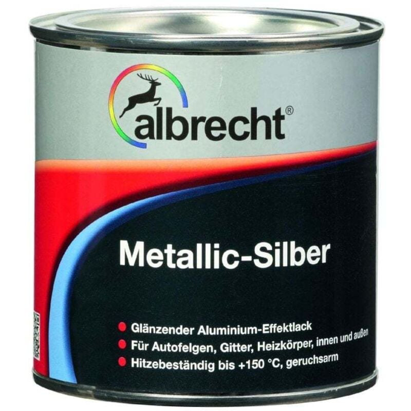 Albrecht - Metallic-Silber 375 ml silber Lack Effektlack Speziallack Innen Außen