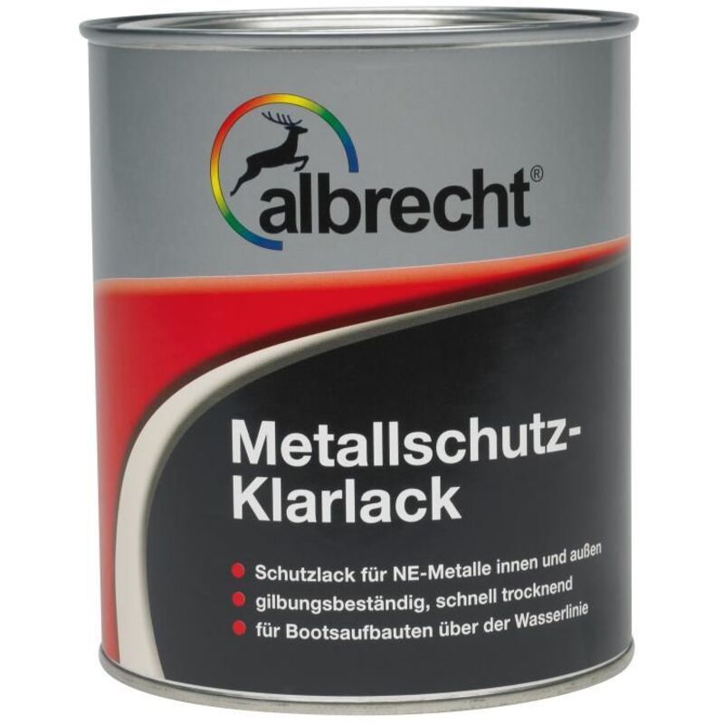 Albrecht - Metallschutz-Klarlack 750 ml farblos Wetterschutzlack Schutzlack