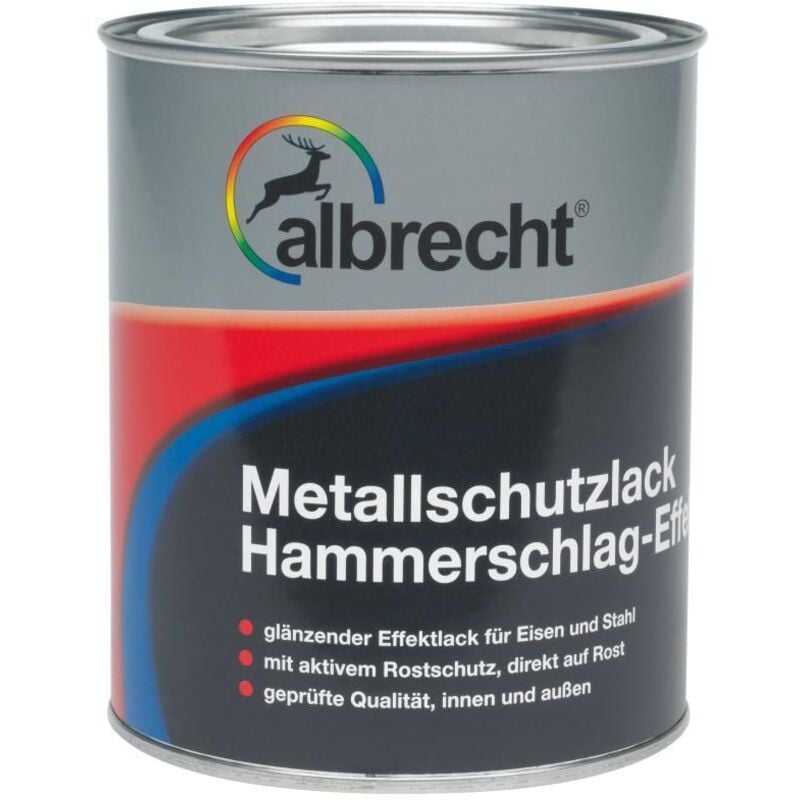 Albrecht - Metallschutzlack Hammerschlag-Effekt 750 ml graphit Lack Schutzlack