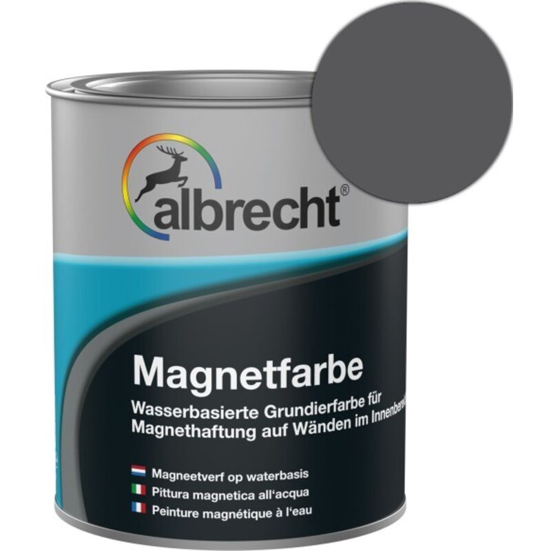 Albrecht - Magnetfarbe 750 ml dunkelgrau matt magnethaftend Tafel Wand Innen