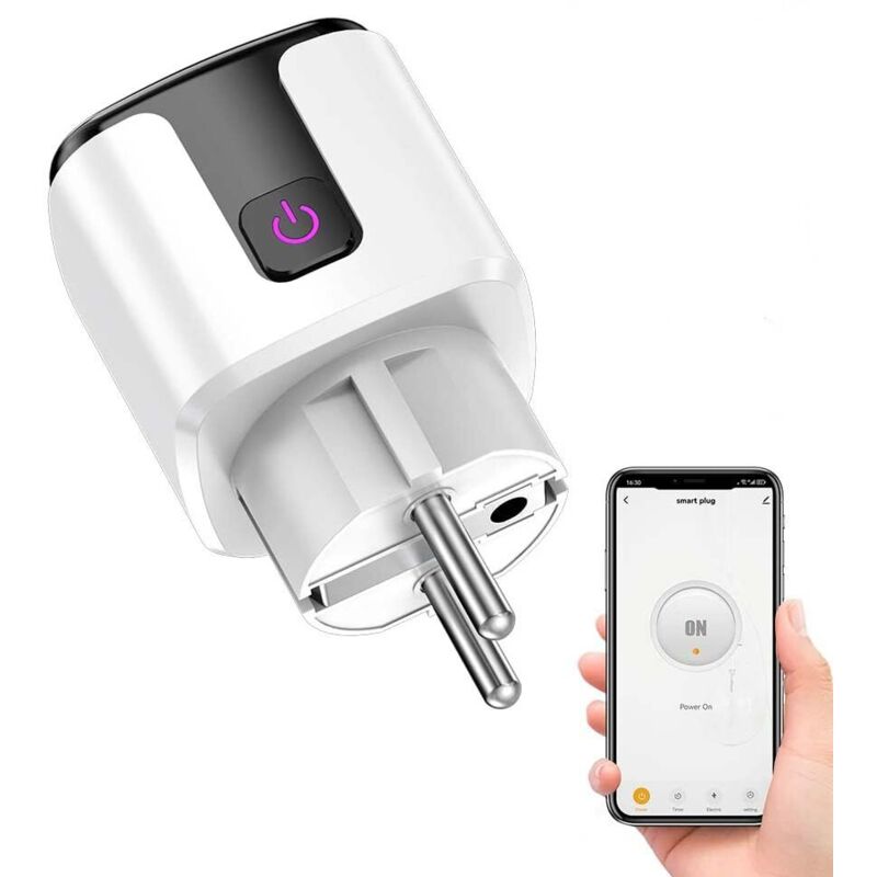 Alexa Smart Plug, Smart Life WLAN-Steckdose (20 A) mit Stromsteuerung, Zeitschaltuhr, Kindersicherung, kompatibel mit Google Home und Alexa, HomeKit,