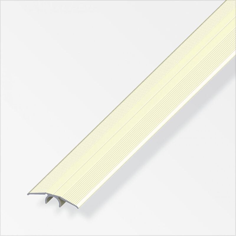 alfer Übergangs-Profil 1 m, 33 mm Aluminium eloxiert champagner champagner Übergangsprofil