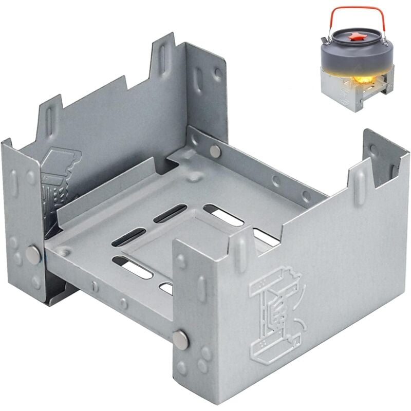 Alkoholkocher, Campingkocher, zusammenklappbare Taschenkocherbehälter für Camping, Alkohol-Festbrennstoffkocher