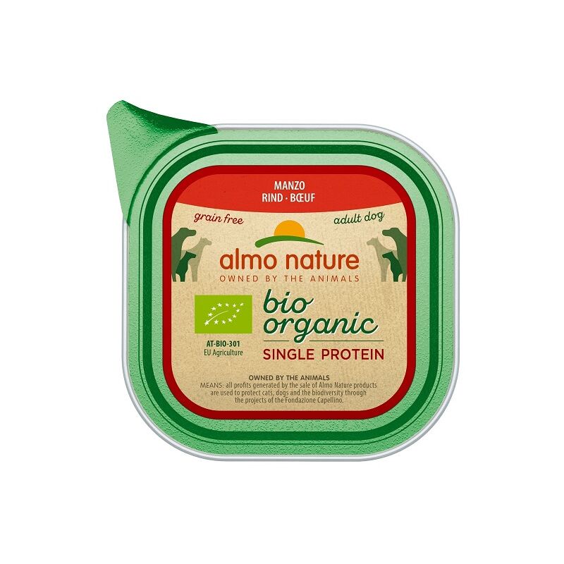 Almo Nature - Bio Bio Bio -Single Vacune Protee 150 g - Hase -Lebensmittel ohne monoprotische Getreide fЩr Erwachsene