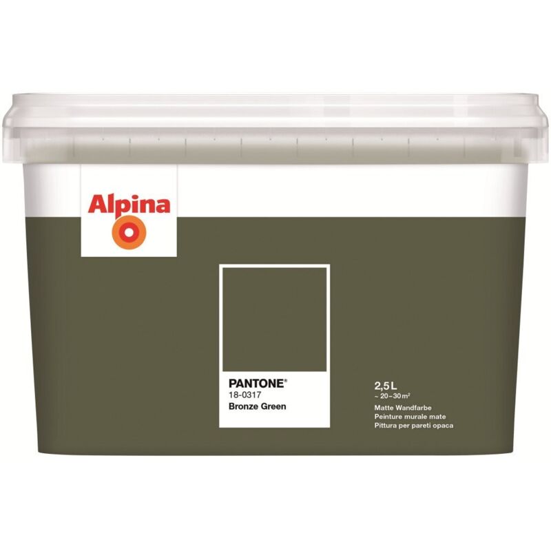 Alpina Wandfarbe Pantone matt bronze green 2,5 L