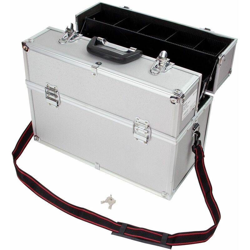 Dema - Alukoffer Werkzeugkoffer 46x23x35 cm Multikoffer Alu Universalkoffer leer