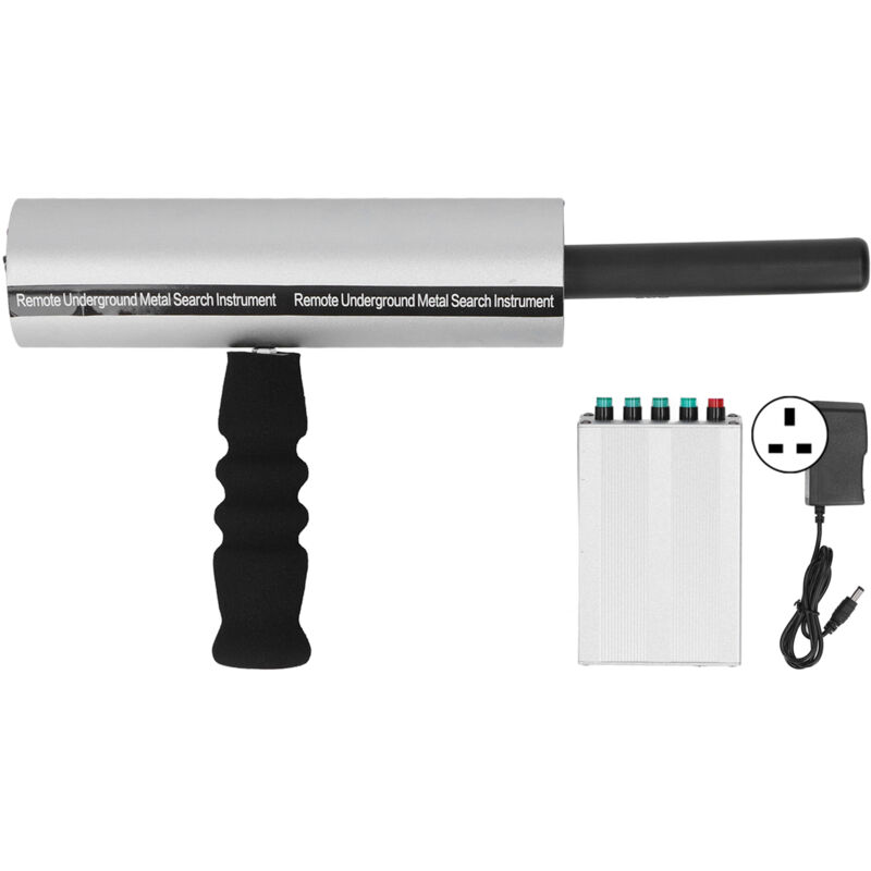 Aluminium-Silber-Metalldetektor, 14 m Tiefe, 800 m Reichweite, wiederaufladbarer Detektor für die Gold- und Silbersuche, 100–240 V, UK-Stecker.