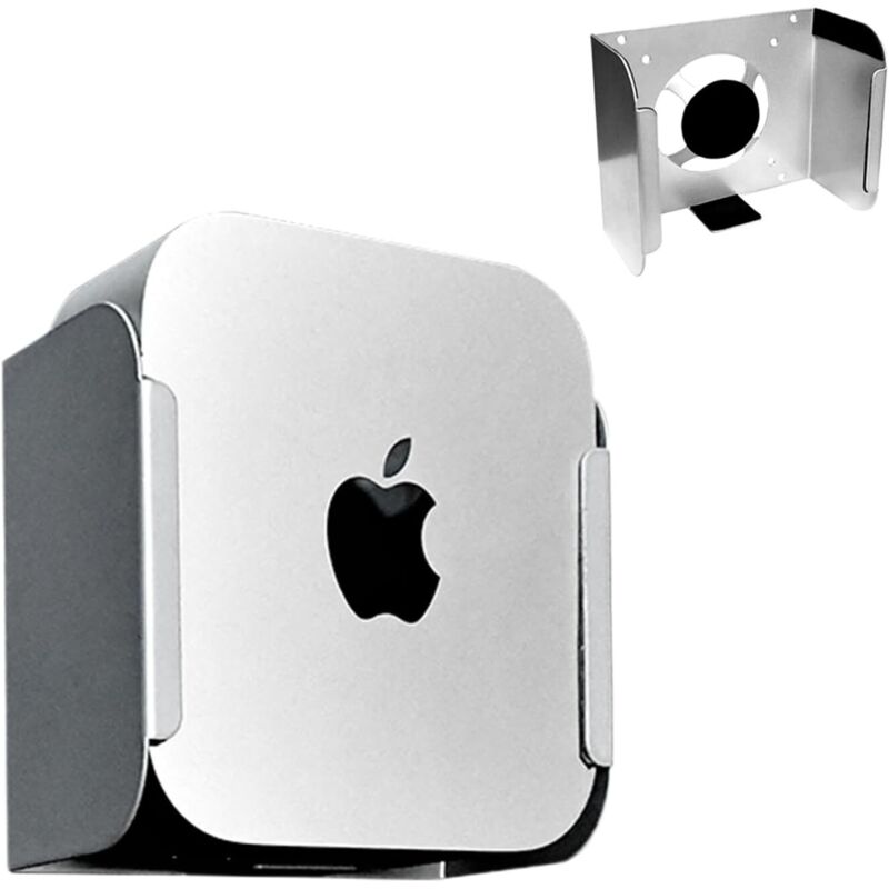 Aluminiumständer für Apple Mac Mini M4/M4 Pro 2024, Mac Mini M4, Lüfter- und Wärmeableitungsständer, 3-in-1-Montagezubehör für Mac Mini M4 Pro
