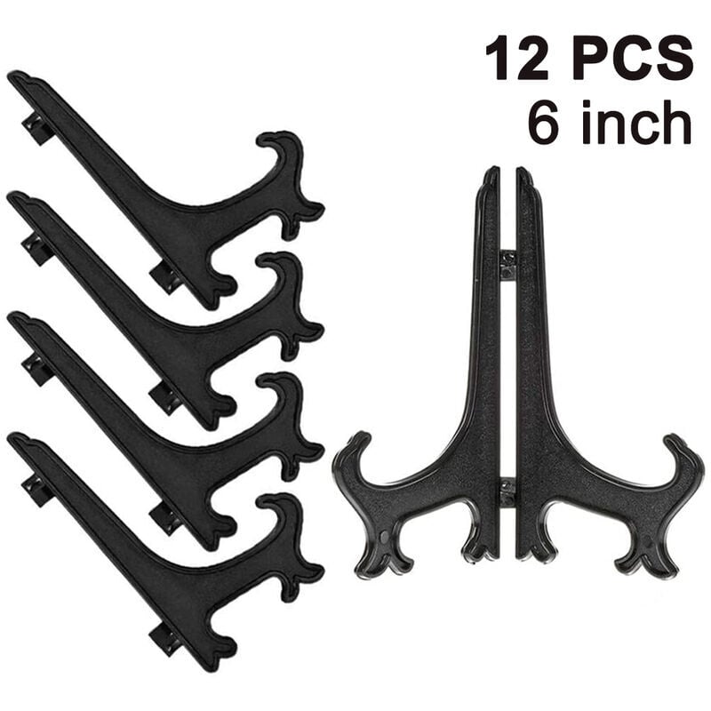 Shining House - Set mit 12 Tellerhaltern aus Kunststoff - Präsentationsständer zur Präsentation von Sammlertellern