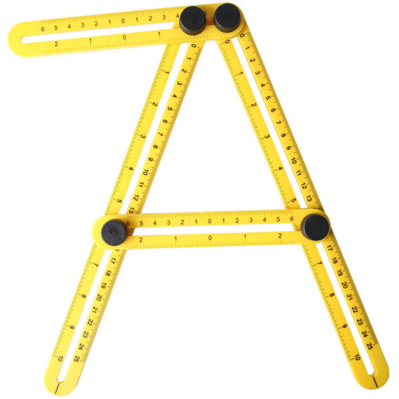 Ahlsen - Eckenkopierer mit verschiebbaren und klappbaren Linealen - Für Heimwerker, Bauherren und Handwerker -